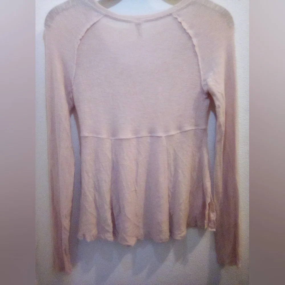 Free People Intimately Super Scoop Long Sleeve Top Size XS Boho Feminine - Picture 11 of 14